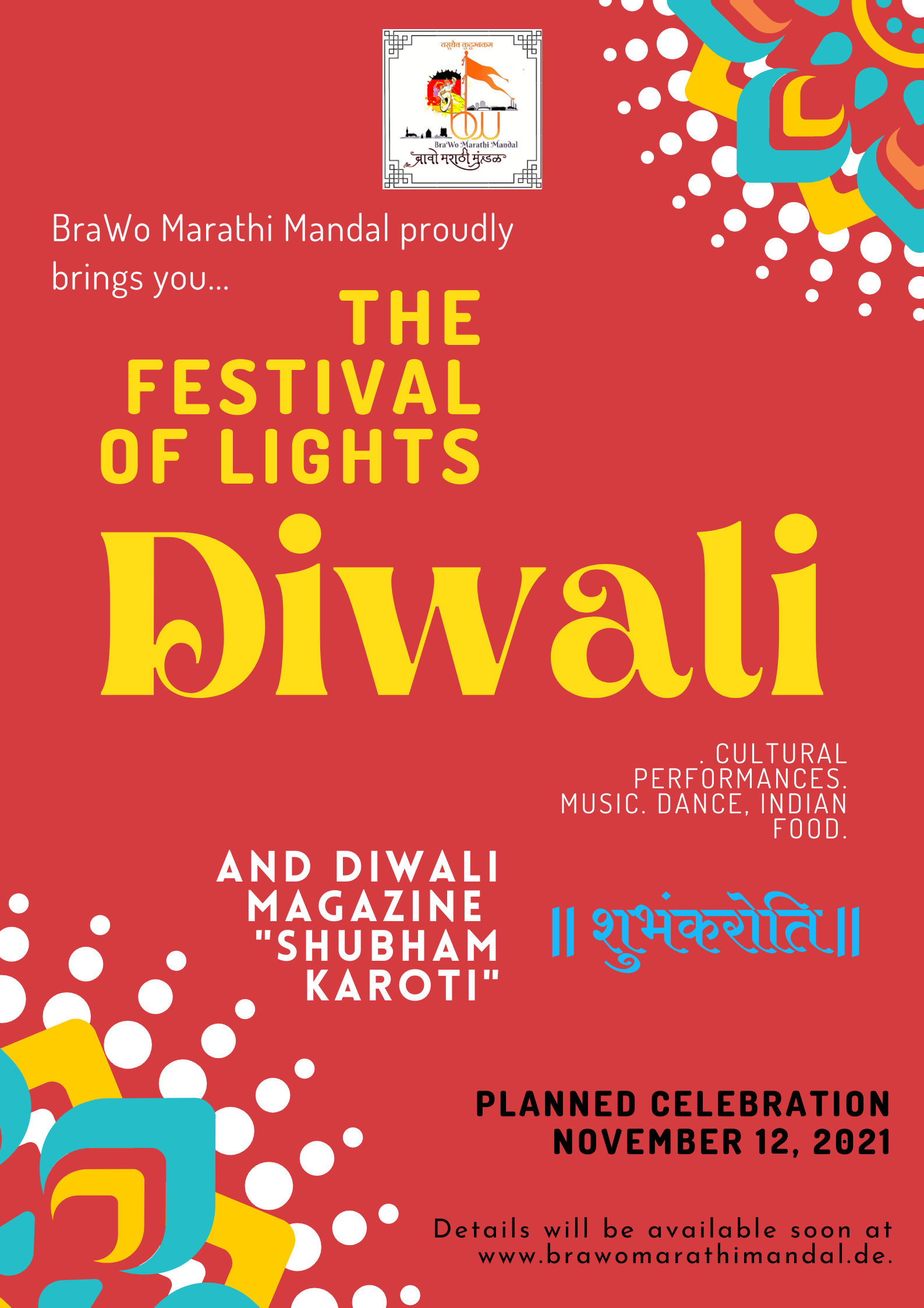 Diwali Celebration 2021 - India @75 - BraWo Marathi Mandal e. V.